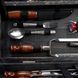 Набір шампурів у кейсі-столику Grill 2525 Шашличний набір. Подарунок чоловікові