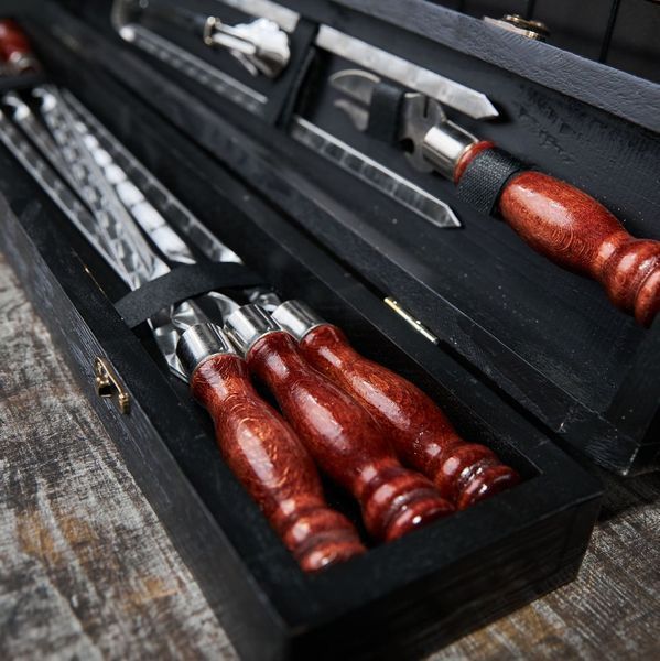 Набір шампурів у кейсі Blackwood mini №5. Шашличний набір. Подарунок чоловікові Blackwood mini №5 фото