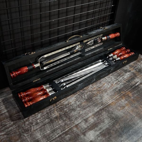 Набір шампурів у кейсі Blackwood mini №5. Шашличний набір. Подарунок чоловікові Blackwood mini №5 фото