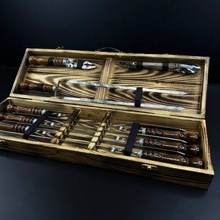 Набір шампурів у кейсі Ml-Box 2 S. Шашличний набір. Подарунок хлопцю  Ml-Box 2 S фото