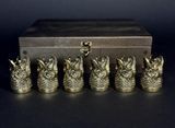 Набор рюмок ручной работы "Царский улов 1" в кейсе Царський улов 1 фото