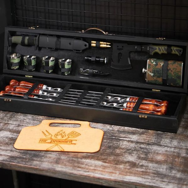 Набір шампурів у кейсі Blackwood №8. Шашличний набір. Подарунок чоловікові Blackwood №8 фото