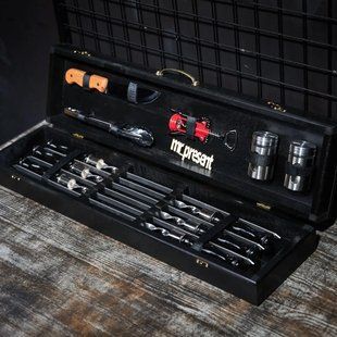 Набір шампурів в кейсі Blackwood set №3. Шашличний набір. Подарунок чоловікові Blackwood set №3 фото