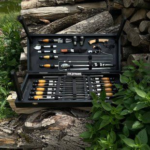 Преміальний набір шампурів у кейсі-столику для пікніка Grill Master Pro Grill Master Pro фото
