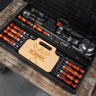Набір шампурів у кейсі Grill Plus. Подарунок на свято Grill Plus L фото