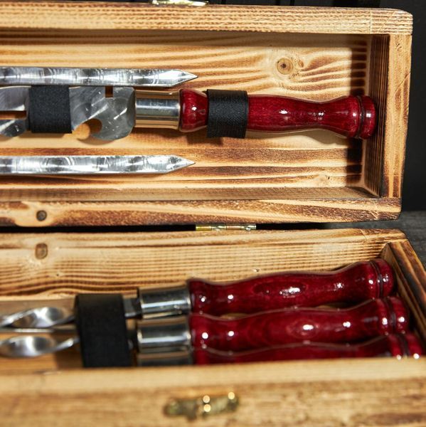 Набір шампурів у кейсі Blackwood mini №2. Шашличний набір. Подарунок чоловікові Blackwood mini №2 фото
